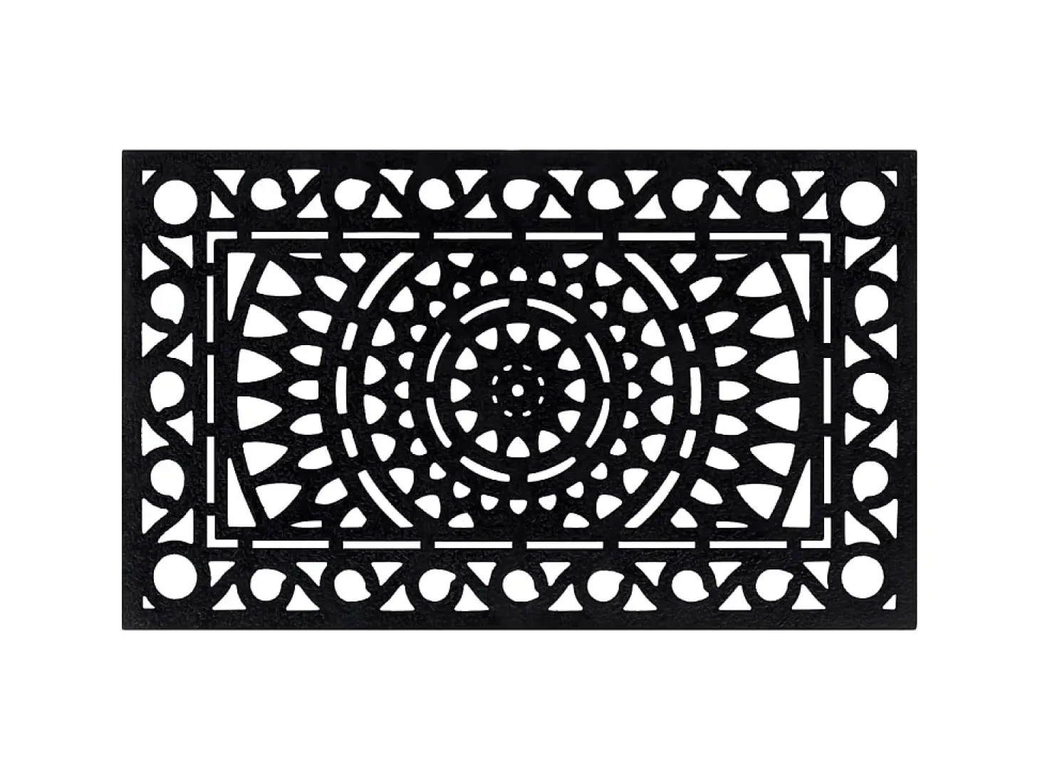 Felpudo rectangular de goma 45x75 cm ES982919