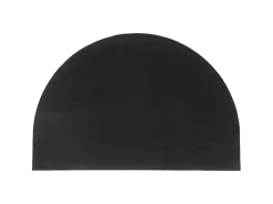 Felpudo semicircular de fibra de coco natural 60x90 cm ES786191