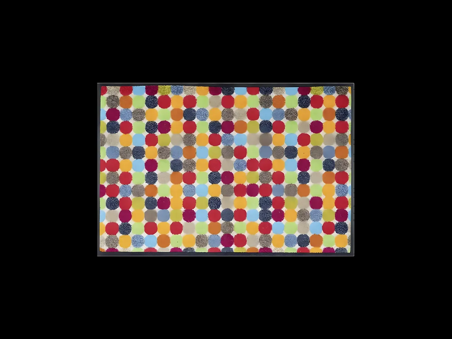 Felpudo 50x75 tejido estampado geométrico MIKADOTS multicolor