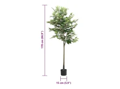 Ficus artificial 756 hojas 170 cm verde