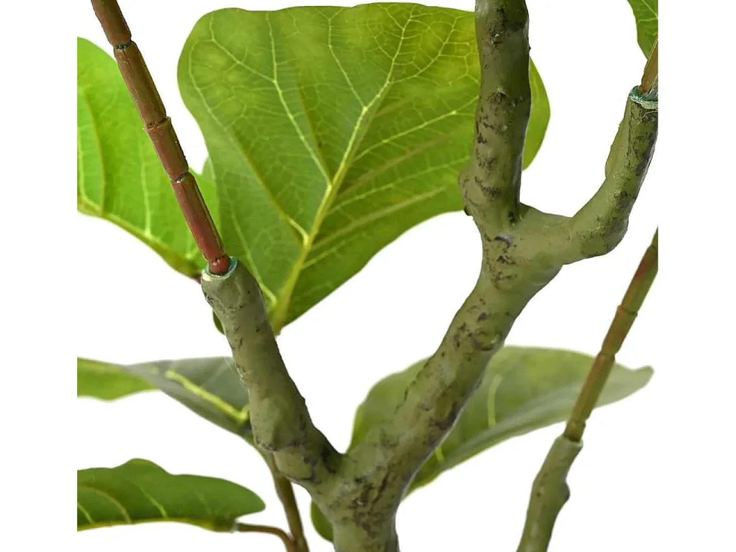 Ficus artificial 30 hojas 125 cm verde