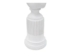Figura escultura busto clásica de mujer en resina blanca Era