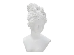 Figura escultura busto clásica de mujer en resina blanca Era