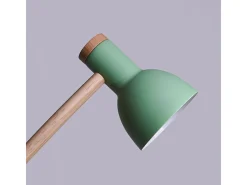 Flexo Teacher Bel Air 40W inclinación regulable verde/natural Ø15x47 cm