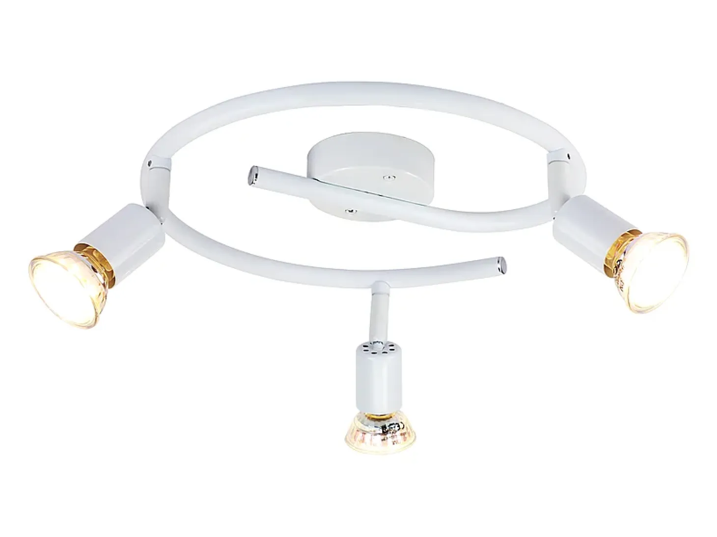 Foco de techo LED regulable NETTLIFE GU10 con 3 llamas, foco de techo industrial para sala de estar