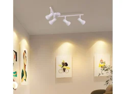 Foco de techo NETTLIFE de 4 llamas GU10, diseño moderno, de metal, para salón, pasillo