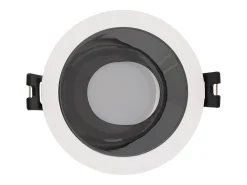 Foco Downlight Cónico GU10 6W Corte Ø 75 mm PC Galvanizado No Flicker 3000K Bronce Blanco Cálido