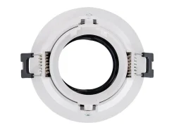 Foco Downlight Cónico GU10 6W Corte Ø 75 mm PC Galvanizado No Flicker 4000K Dorado Blanco Neutro