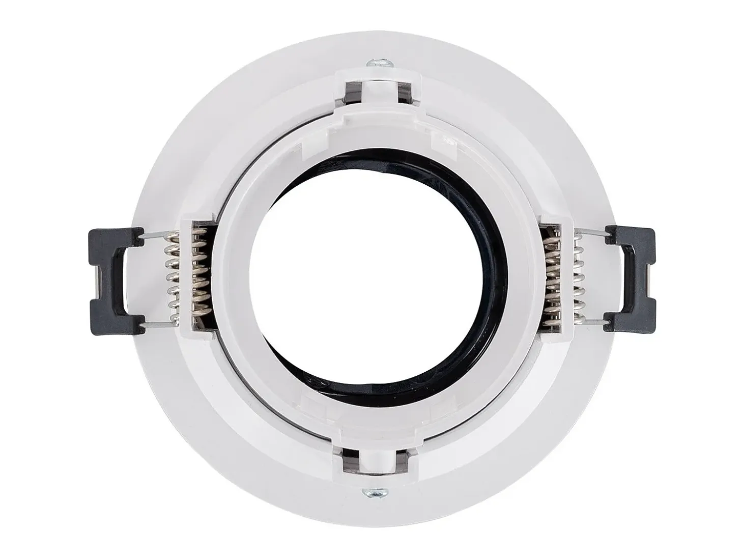 Foco Downlight Cónico GU10 6W Corte Ø 75 mm PC Galvanizado No Flicker 4000K Dorado Blanco Neutro