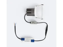 Foco Downlight LED 5W / 7W Cónico Areni Corte Ø 75 mm 3500K Gris Blanco Cálido 5 W