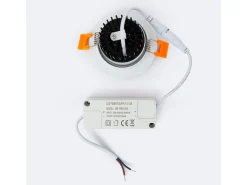Foco Downlight LED 7W Circular COB CRI90 Corte Ø 70 mm No Flicker 2700K Blanco Cálido