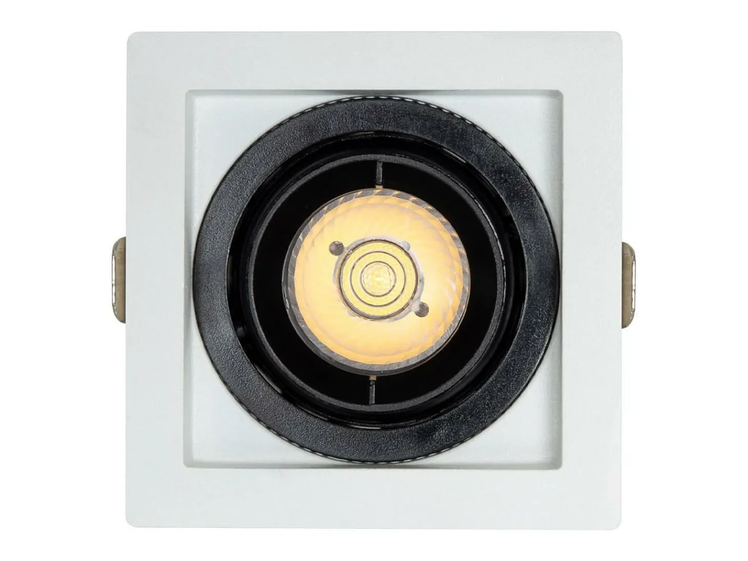 Foco Downlight LED 7W COB Direccionable 360º Cuadrado Corte 82x82 mm CRI90 Expert Color No Flicker No Flicker 6000K Blanco Frío