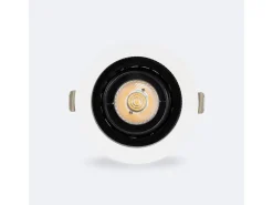 Foco Downlight LED 7W COB Direccionable 360º Circular Corte Ø 80 mm CRI90 Expert Color No Flicker No Flicker 6000K Blanco Frío