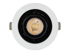 Foco Downlight LED 7W COB Direccionable 360º Circular Corte Ø 80 mm CRI90 Expert Color No Flicker No Flicker 6000K Blanco Frío