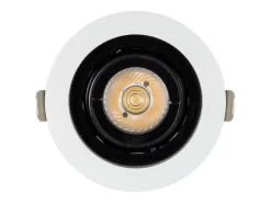 Foco Downlight LED 12W COB Direccionable 360º Circular Corte Ø 100 mm CRI90 Expert Color No Flicker No Flicker 6000K Blanco Frío