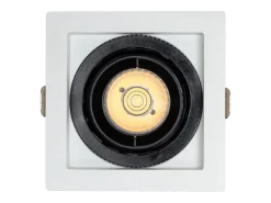 Foco Downlight LED 7W COB Direccionable 360º Cuadrado Corte 82x82 mm CRI90 Expert Color No Flicker No Flicker 4000K Blanco Neutro