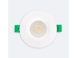 Foco Downlight LED 5-8W Ignífugo Circular Regulable IP65 Corte Ø 65 mm Seleccionable (Cálido-Neutro)