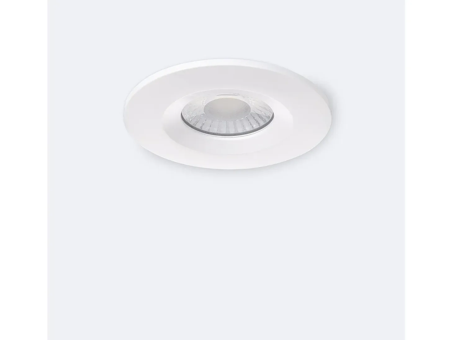 Foco Downlight LED 5-8W Ignífugo Circular Regulable IP65 Corte Ø 65 mm Seleccionable (Cálido-Neutro)