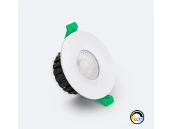 Foco Downlight LED 5-8W Ignífugo Circular Regulable IP65 Corte Ø 65 mm Seleccionable (Cálido-Neutro)
