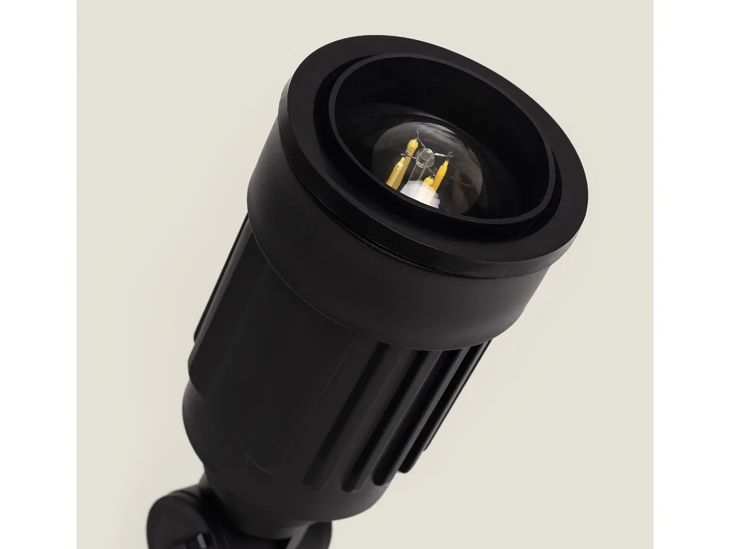 Foco Exterior con Pincho Alcorisa para Bombilla E27 Negro