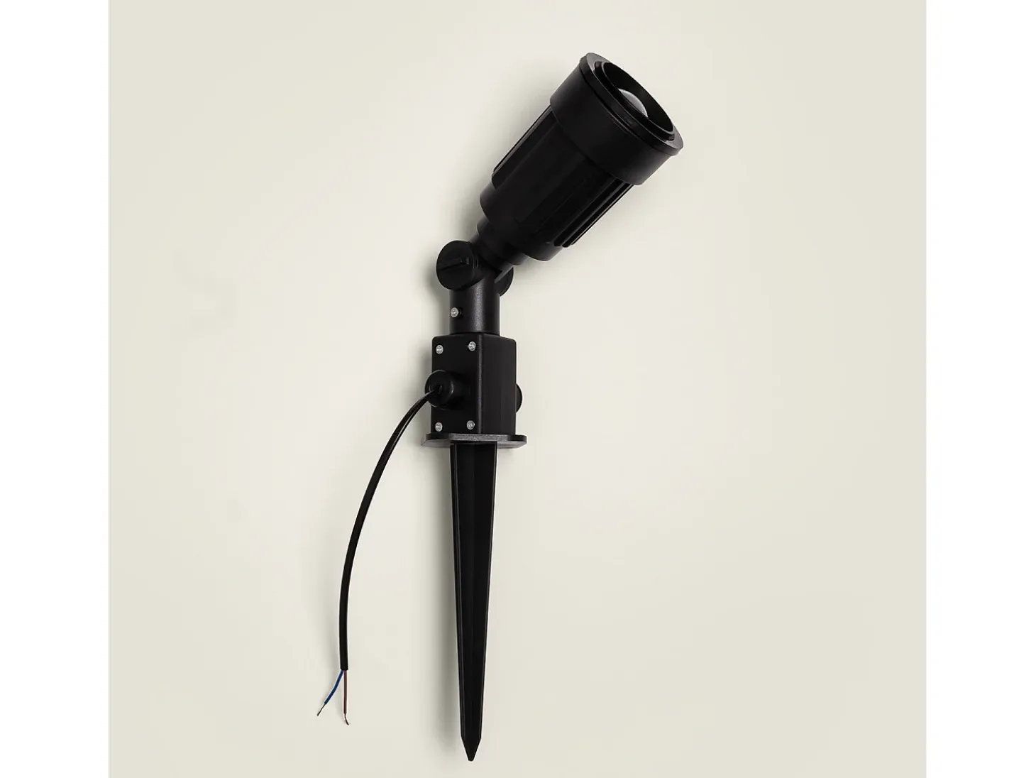 Foco Exterior con Pincho Alcorisa para Bombilla E27 Negro