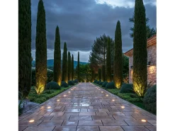 Foco Exterior LED Empotrable Suelo 12V DC Clarion 2700K Blanco Cálido