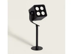 Foco Exterior LED 11W con Pincho Attex Negro