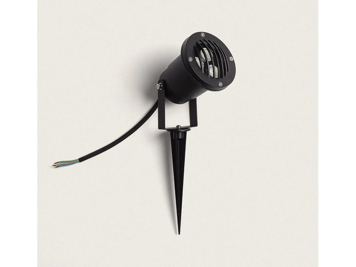 Foco Exterior LED 3W con Pincho Gotham 3000K Blanco Cálido