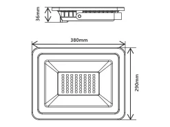 Foco LED blanco 200-265 V CA 100 W 4000 K