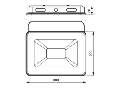 Foco LED blanco 175-265 V CA 100 W 3000 K