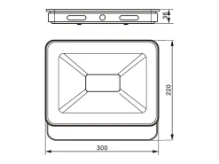 Foco LED blanco 175-265 V CA 50 W 3000 K