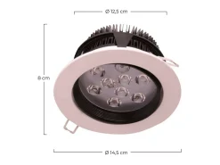 Foco LED Empotrable Orientable Redondo 9W 700lm Ø13cm Blanco Neutro Eilen