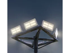 Foco LED para exterior Beneito & Faure Polaris 150 W CCT IP65 120° - 3000 K/4000 K/5000 K - Blanco mate
