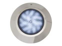 Foco Piscina Superficie LED RGBW Sumergible 12V DC IP68 Acero Inoxidable 24W RGBW