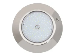 Foco Piscina Superficie LED RGBW Sumergible 12V DC IP68 Acero Inoxidable 24W RGBW