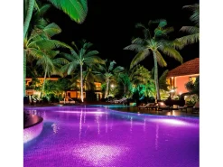 Foco Piscina Superficie LED RGBW Sumergible 12V DC IP68 Acero Inoxidable 20W Sí RGBW
