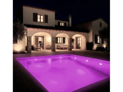 Foco Piscina Superficie LED RGBW Sumergible 12V DC IP68 Acero Inoxidable 12W RGBW