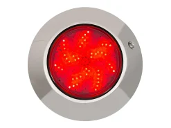 Foco Piscina Superficie LED RGBW Sumergible 12V DC IP68 Acero Inoxidable 12W RGBW