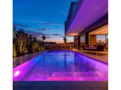 Foco Piscina Superficie LED RGBW Sumergible 12V DC IP68 Acero Inoxidable 35W No RGBW