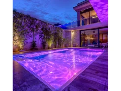 Foco Piscina Superficie LED RGB Sumergible 12V AC IP68 Acero Inoxidable 35W No RGB