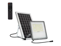 Foco Proyector LED Solar 10W 100lm/W IP65 con Control Remoto 4000K Blanco Neutro