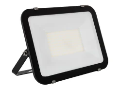 Foco Proyector LED 100W 120 lm/W IP65 Slim Cristal Negro 3000K Blanco Cálido
