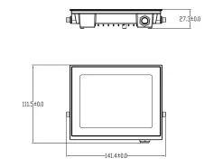 Foco Proyector LED 30W 120 lm/W IP65 S3 3000K No Blanco Blanco Cálido