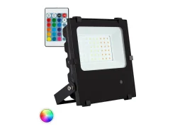 Foco Proyector LED 30W 135lm/W IP65 HE PRO RGB Regulable RGB