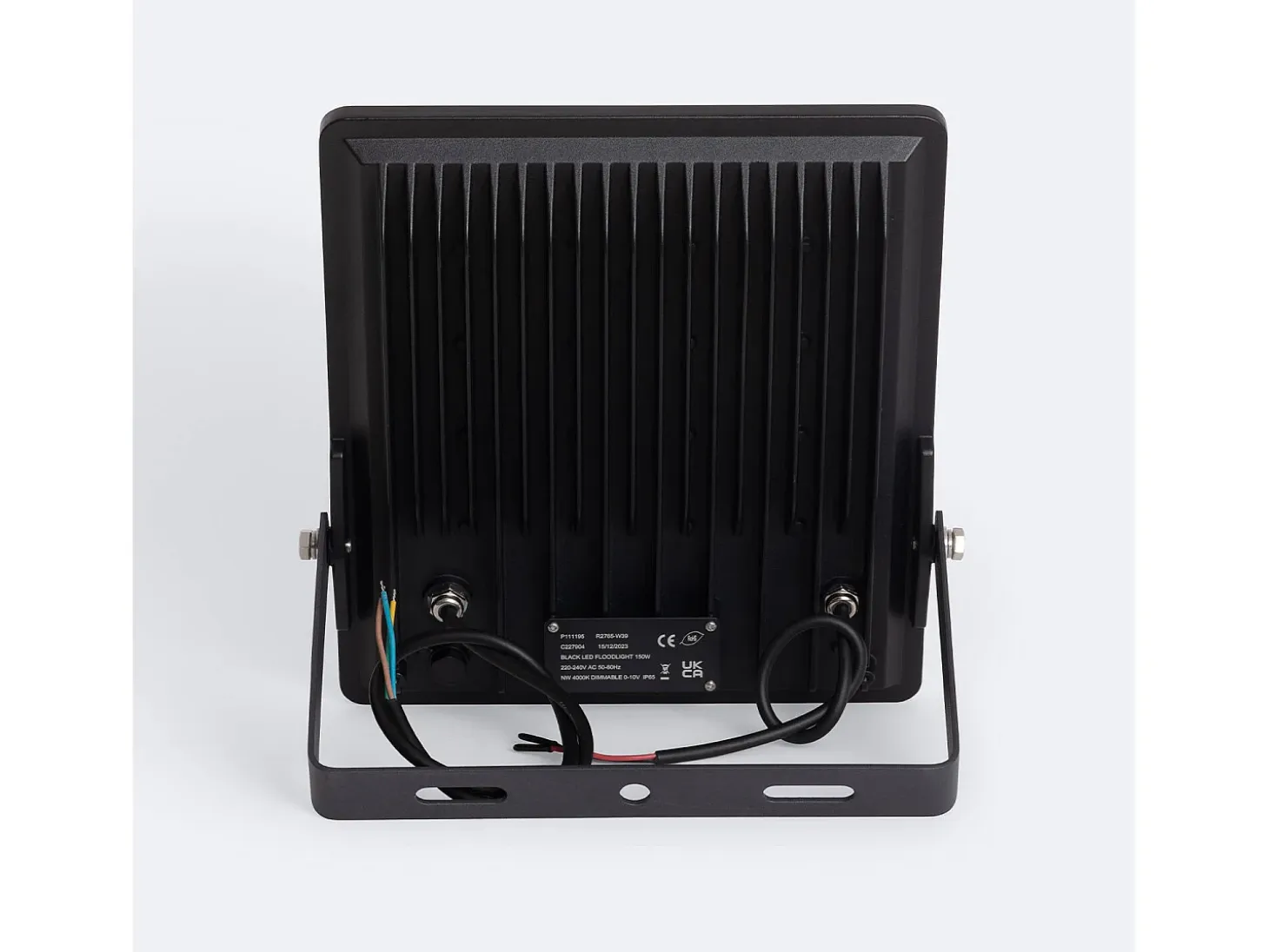 Foco Proyector LED 150W Regulable 0-10V 170 lm/W IP65 ELEGANCE Slim PRO Negro 3000K Asimétrica 120ºx50º Blanco Cálido