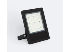 Foco Proyector LED 100W Regulable 0-10V 170 lm/W IP65 ELEGANCE Slim PRO Negro 3000K 30º Blanco Cálido