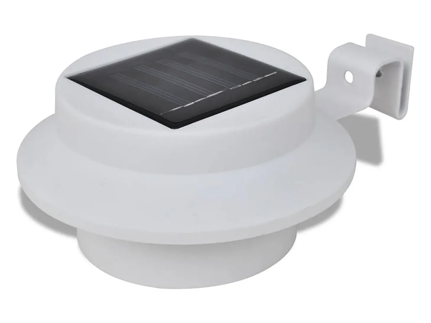 Foco solar blanco para vallas de jardín, 6 unidades ES698927