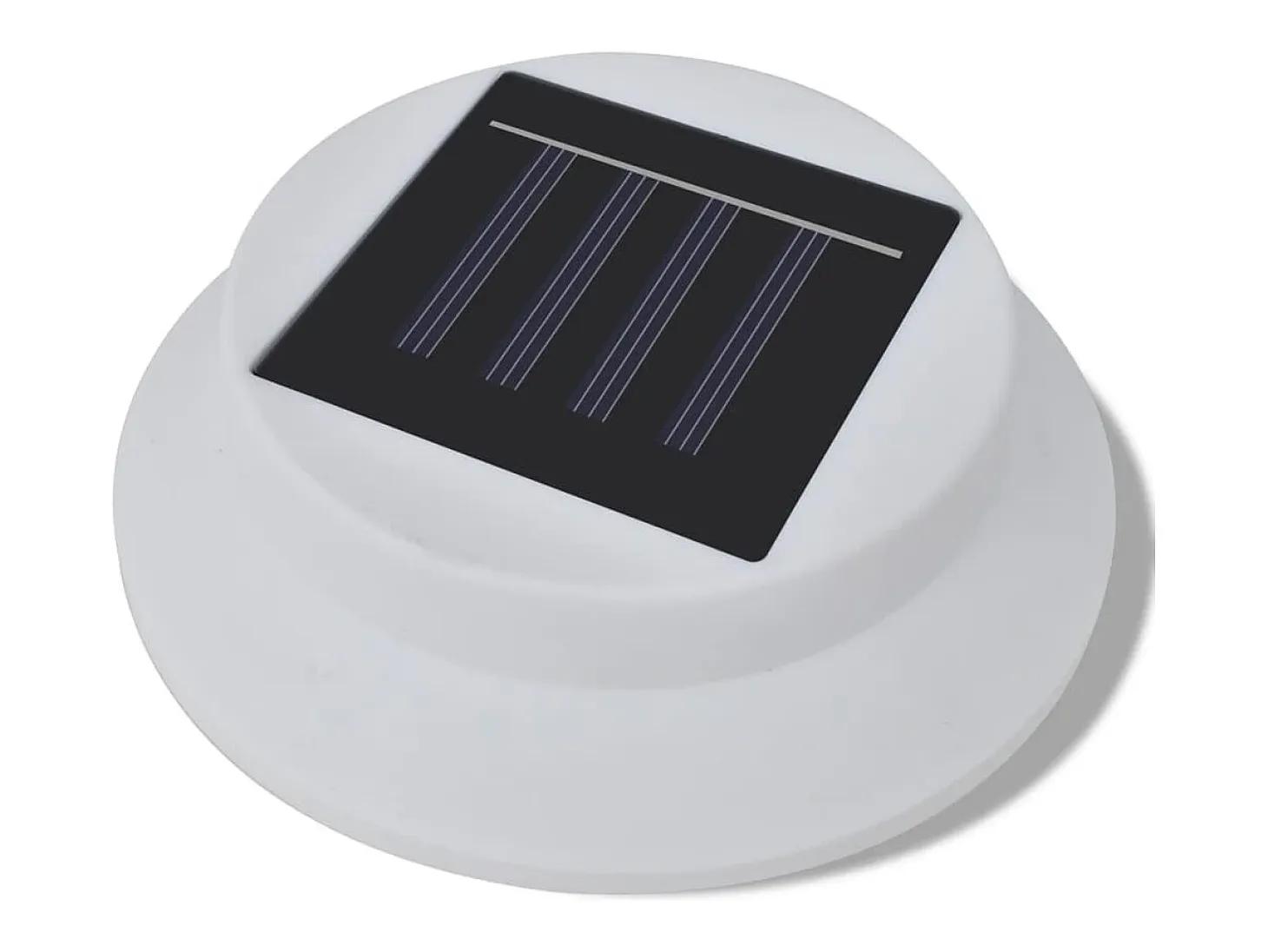 Foco solar blanco para vallas de jardín, 6 unidades ES698927