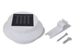 Foco solar blanco para vallas de jardín, 6 unidades ES698927