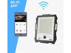 Foco solar LED con cámara wi-fi de 300W, panel solar de 3000 lúmenes Conspicio L